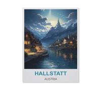 Jigsaw Puzzle 1000 Pieces for Adults，Hallstatt Austria，Wood Puzzle - Unique Suitable for Teenagers and Adults（75x50cm）-A64