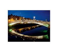 Jigsaw Puzzle 1000 Pieces for Adults，Ha'penny Bridge, Dublin，Kids Teens Large Families Puzzle Game（75x50cm）-AT68