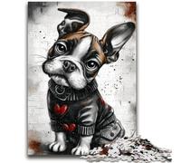 Jigsaw Puzzle 1000 Pieces for Adults Happy Boxer Puppy Teenager Jigsaw,Educational Stress Relief Toy Great Gifts And Toys (50x75cm)