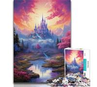 Jigsaw Puzzle 1000 Pieces for Adults Heaven Landscape Fantasy Colors 1000 Piece Jigsaw,Family Activity Fun at Home Activities, Birthday Present,Travel Gifts (size 75x50cm)