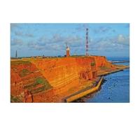 Jigsaw Puzzle 1000 Pieces for Adults，Heligoland in the evening light，Large Puzzle Game Artwork for Adults Teens, Family Decorations, Unique Puzzle Gift（38x26cm）-AL76