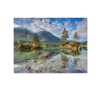 Jigsaw Puzzle 1000 Pieces for Adults，Hintersee in Berchtesgadener Land，Wooden Puzzle - Unique Suitable for Teenagers and Adults（75x50cm）-F81