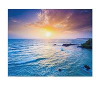 Jigsaw Puzzle 1000 Pieces for Adults，Indian Ocean at Sunset, Sri Lanka，Teens Boys Girls Puzzles Difficult Thick Sturdy Pieces Challenging Puzzle for Party Games（75x50cm）-V28
