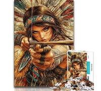 Jigsaw Puzzle 1000 Pieces for Adults Indian Princess Teenager Jigsaw,Educational Stress Relief Toy Great Gifts And Toys 38x26cm