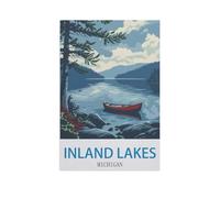 Jigsaw Puzzle 1000 Pieces for Adults,Inland Lakes Michigan,Teens Boys Girls Puzzles Difficult Challenging Puzzle for Party Games Kids Family Friends(75x50cm)-GD5