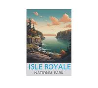 Jigsaw Puzzle 1000 Pieces for Adults，Isle Royale National Park，Teens Boys Girls Puzzles Difficult Challenging Puzzle for Party Games Kids Family Friends（50x70cm）-FU65