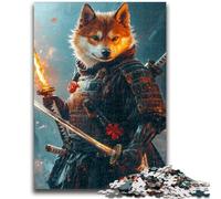 Jigsaw Puzzle 1000 Pieces for Adults Japanese Corgi Warrior Teenager Puzzles,Quiz Game Wall Decoration Unique Birthday And Xmas Gifts (75x50cm)