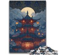 Jigsaw Puzzle 1000 Pieces for Adults Japanese Style Temple Teenager Jigsaw,Educational Stress Relief Toy Great Gifts And Toys (50x75cm)