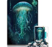 Jigsaw Puzzle 1000 Pieces for Adults Jellyfish Mythical Realm 1000 Pieces for Teenagers,Birthday Present, Gifts, Wall Art for Ages 14+ 38x26cm