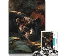 Jigsaw Puzzle 1000 Pieces for Adults Jungle Cheetah 1000 Pieces for Teenagers,Enhance Love between Couples for Ages 14+ 38x26cm