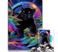 Jigsaw Puzzle 1000 Pieces for Adults Jungle Panther Teenager Jigsaw,Educational Stress Relief Toy Great Gifts And Toys 38x26cm