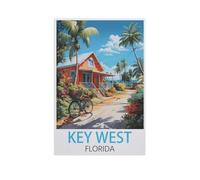Jigsaw Puzzle 1000 Pieces for Adults，Key West Florida，Large Puzzle Game Artwork for Adults Teens（50x70cm）-FO97