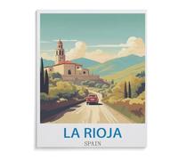 Jigsaw Puzzle 1000 Pieces for Adults，La Rioja Vintage Travel Poster Spain，Teens Boys Girls Puzzles Premium Quality Fun Family Challenging Puzzles for Birthday（50x70cm）-C12