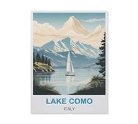 Jigsaw Puzzle 1000 Pieces for Adults，Lake Como Italy，Teens Boys Girls Puzzles Difficult Challenging Puzzle for Party Games Kids Family Friends（50x70cm）-D29