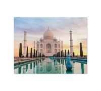 Jigsaw Puzzle 1000 Pieces for Adults，Landmark Taj Mahal without people during the day, Agra, India，Kids Teens Large Families Puzzle Game（38x26cm）-R76