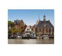 Jigsaw Puzzle 1000 Pieces for Adults，Leer - The Gateway to East Frisia，Teens Boys Girls Puzzles Difficult Challenging Puzzle for Party Games Kids Family Friends（50x70cm）-AD29