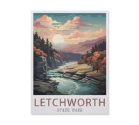 Jigsaw Puzzle 1000 Pieces for Adults，Letchworth State Park，Paper Puzzle - Unique Suitable for Teenagers and Adults-DQ145-38x52cm