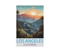 Jigsaw Puzzle 1000 Pieces for Adults，Los Angeles California，Kids Teens Large Families Puzzle Game（75x50cm）-FR95