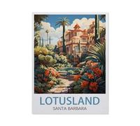 Jigsaw Puzzle 1000 Pieces for Adults,Lotus Land Santa Barbara,Teens Boys Girls Puzzles Difficult Thick Sturdy Pieces Challenging Puzzle for Party Games(38x26cm)-EZ27