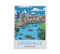 Jigsaw Puzzle 1000 Pieces for Adults，Louisville Kentucky，Teens Boys Girls Puzzles Difficult Thick Sturdy Pieces Challenging Puzzle for Party Games（50x70cm）-EW49