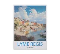 Jigsaw Puzzle 1000 Pieces for Adults，Lyme Regis Dorset，Paper Puzzle - Unique Suitable for Teenagers and Adults（50x70cm）-G84