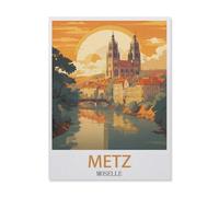 Jigsaw Puzzle 1000 Pieces for Adults,Metz Moselle,Teens Boys Girls Puzzles Premium Quality Fun Family Challenging Puzzles for Birthday(75x50cm)-GL68