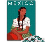 Jigsaw Puzzle 1000 Pieces for Adults Mexico 1000 Pieces for Adults,Brain Intelligence Challenge Addictive Toys for Home Decoration (26x38cm)