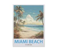 Jigsaw Puzzle 1000 Pieces for Adults,Miami Beach Florida,Paper Puzzle - Unique Suitable for Teenagers and Adults(50x70cm)-D84