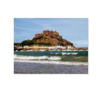 Jigsaw Puzzle 1000 Pieces for Adults,Mont Orgueil Castle - Jersey,Large Puzzle Game Artwork for Adults Teens, Family Decorations, Unique Puzzle Gift(50x70cm)-AQ25