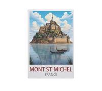Jigsaw Puzzle 1000 Pieces for Adults,Mont St Michel France,Large Puzzle Game Artwork for Adults Teens(50x70cm)-L21
