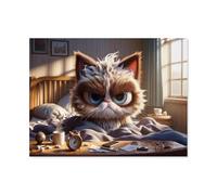 Jigsaw Puzzle 1000 Pieces for Adults，Morning hangover: The wake-up call of life，Unique Suitable for Teenagers and Adults, Home Decoration（38x26cm）-AH27