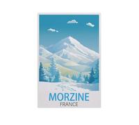 Jigsaw Puzzle 1000 Pieces for Adults，Morzine France，Teens Boys Girls Puzzles Difficult Thick Sturdy Pieces Challenging Puzzle for Party Games（38x26cm）-AK31