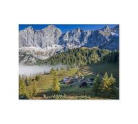 Jigsaw Puzzle 1000 Pieces for Adults，Neustattalm in front of the Dachstein south face，Large Puzzle Game Artwork for Adults Teens, Family Decorations, Unique Puzzle Gift（75x50cm）-F82
