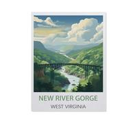 Jigsaw Puzzle 1000 Pieces for Adults,New River Gorge West,Teens Boys Girls Puzzles Difficult Thick Sturdy Pieces Challenging Puzzle for Party Games(50x70cm)-AC22