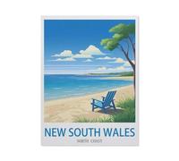 Jigsaw Puzzle 1000 Pieces for Adults，New South Wales North Coast，Teens Boys Girls Puzzles Difficult Thick Sturdy Pieces Challenging Puzzle for Party Games（26x38cm）-ED88