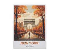 Jigsaw Puzzle 1000 Pieces for Adults,New York America,Large Puzzle Game Artwork for Adults Teens(75x50cm)-A21