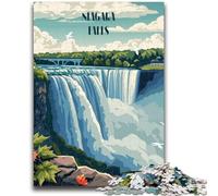 Jigsaw Puzzle 1000 Pieces for Adults Niagara Falls 1000 Pieces for Adults,Brain Intelligence Challenge Addictive Toys for Home Decoration (50x75cm)