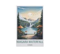 Jigsaw Puzzle 1000 Pieces for Adults,Niagara Falls Canada,Teens Boys Girls Puzzles Difficult Thick Sturdy Pieces Challenging Puzzle for Party Games(38x26cm)-AJ91