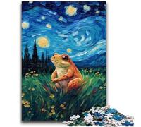 Jigsaw Puzzle 1000 Pieces for Adults Night Sky Frog Teenager Jigsaw,Educational Stress Relief Toy Great Gifts And Toys (50x75cm)