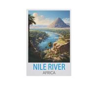 Jigsaw Puzzle 1000 Pieces for Adults,Nile River Africa,Teens Boys Girls Puzzles Difficult Challenging Puzzle for Party Games Kids Family Friends(75x50cm)-L49