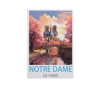 Jigsaw Puzzle 1000 Pieces for Adults,Notre Dame De Paris,Large Puzzle Game Artwork for Adults Teens(75x50cm)-FR17