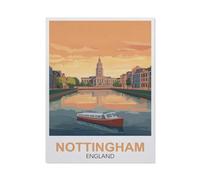 Jigsaw Puzzle 1000 Pieces for Adults，Nottingham England，Teens Boys Girls Puzzles Difficult Thick Sturdy Pieces Challenging Puzzle for Party Games（75x50cm）-FA47