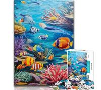 Jigsaw Puzzle 1000 Pieces for Adults Ocean World 1000 Piece Jigsaw,Family Activity Fun at Home Activities, Birthday Present,Travel Gifts (size 38x26cm)