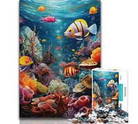 Jigsaw Puzzle 1000 Pieces for Adults Ocean World Adult Puzzles,Challenging Family Activity Games DIY Toy for Home Wall Decor Gifts (size 38x26cm)