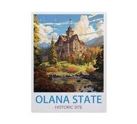 Jigsaw Puzzle 1000 Pieces for Adults，Olana State Historic Site，Kids Teens Large Families Puzzle Game（75x50cm）-V19