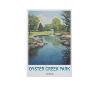 Jigsaw Puzzle 1000 Pieces for Adults，Oyster Creek Park Texas，Teens Boys Girls Puzzles Premium Quality Fun Family Challenging Puzzles for Birthday（75x50cm）-GH48