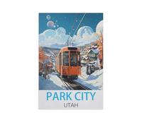 Jigsaw Puzzle 1000 Pieces for Adults，Park City Utah，Paper Puzzle - Unique Suitable for Teenagers and Adults（50x70cm）-FR100