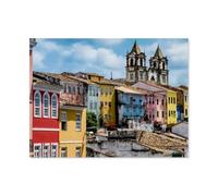 Jigsaw Puzzle 1000 Pieces for Adults,Pelourinho Salvador da Bahia,Large Puzzle Game Artwork for Adults Teens, Family Decorations, Unique Puzzle Gift(50x70cm)-AT85