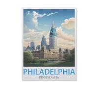 Jigsaw Puzzle 1000 Pieces for Adults,Philadelphia Pennsylvania,Teens Boys Girls Puzzles Difficult Challenging Puzzle for Party Games Kids Family Friends(50x70cm)-FI25