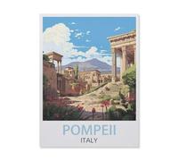 Jigsaw Puzzle 1000 Pieces for Adults，Pompeii Italy，Teens Boys Girls Puzzles Difficult Thick Sturdy Pieces Challenging Puzzle for Party Games（75x50cm）-DR6